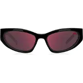 HUGO Sonnenbrille aus schwarzem Acetat mit 3D-Monogramm Grösse ONESI