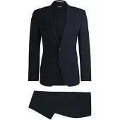 BOSS Slim-Fit Zweiteiler aus Stretch-Wolle Grösse 25