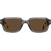 BOSS Sonnenbrille aus transparentem Acetat mit Details im Havanna-Stil Grösse ONESI