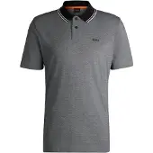 BOSS für Herren. 50507814 Peoxford New schwarzes Poloshirt (L), Lässig, Baumwolle, Kurzarm