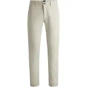 BOSS Slim-Fit Hose aus überfärbtem elastischem Satin Grösse 33/32