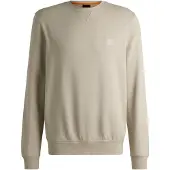 BOSS Sweatshirt aus Baumwoll-Terry mit Logo-Patch Grösse XXXL