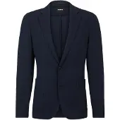BOSS Slim-Fit Sakko aus funktionalem Stretch-Seersucker Grösse 58