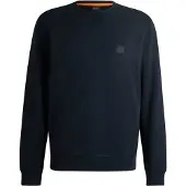 BOSS Sweatshirt aus Baumwoll-Terry mit Logo-Patch Grösse 6XL