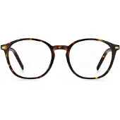BOSS Brillenfassung aus Acetat mit Havanna-Muster und goldfarbenen Metalldetails Grösse ONESI