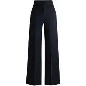 HUGO für Damen. 50516143 Himia marineblaue Hose (40), Lässig, Polyester