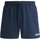 BOSS Badeshorts mit kontrastfarbenem Logo und Paspelierung Grösse 5XL