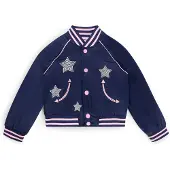 HUGO Kids-Bomberjacke mit Sternen und Logo Grösse 162