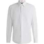 BOSS Regular-Fit Hemd aus Baumwoll-Popeline mit gesticktem Logo Grösse XS