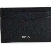 BOSS für Herren. 50529515 Kartenetui aus Leder New Crosstown schwarz (OSFA), Lässig