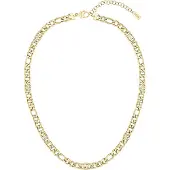 BOSS Goldfarbene Gliederhalskette mit Double-B-Monogrammen Grösse ONESI