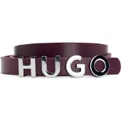 HUGO Gürtel aus italienischem Leder mit Logo-Schließe