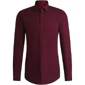 HUGO Slim-Fit Hemd aus bügelleichter Baumwoll-Popeline Grösse 45