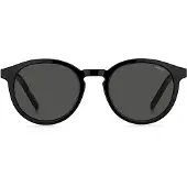 HUGO BOSS Schwarze Brillenfassung mit getönten Clip-on-Gläsern Grösse ONESI