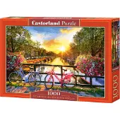 Castorland Picturesque Amsterdam with Bicycles, Puzzle 1000 Teile