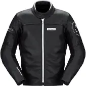 Spidi Genesis Motorrad Lederjacke, schwarz/weiß, 52