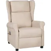 vidaXL Massagesessel Creme Stoff