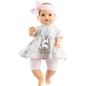 Paola Reina Puppe Sonia kariert rosa 36cm ohne Mechanismus