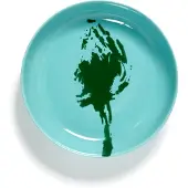 Serax Tiefer Teller Feast Tableware by Ottolenghi Blue Artichoke Green 22 cm