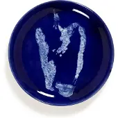 Serax Frühstücksteller Feast Tableware by Ottolenghi Dark Blue Pepper White S 19 cm