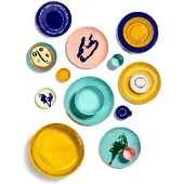 Serax Untertasse S Feast Pink Pepper Blue 11,5 cm