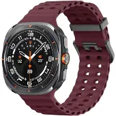 IMoshion Ocean Silikonarmband für das Samsung Galaxy Watch Ultra (2024/2025) - Wine Red