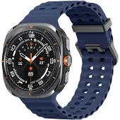 IMoshion Ocean Silikonarmband für Samsung Galaxy Watch Ultra 2 (2026) / Ultra (2024/2025) - Midnight Blue