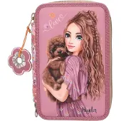 TOPModel 3-Fach Federtasche TOPModel FLORAL 82-Pink