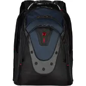Wenger Laptop Rucksack Ibex, Laptops von 15,6"-17,3", Laptopfach, seitliche Netztaschen, L 230 x B 340 x H 470 mm, 25 l, Polyester, schwarz/blau/grau