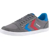 Hummel Slimmer Stadil Low Indoor Sneaker Schuhe grau/rot/blau 063512-0528, Schuhgröße:40 EU