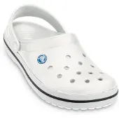 Crocs Medizinische Clog Schuhe von Crocband Weiß-Schuhgröße 37 - 38