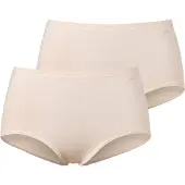 Mey Taillenslip , Damen, Gr. 38/40, 2 Stk., beige (elfenbein), 97% Baumwolle, 3% Elasthan, Unterhosen Taillenslip