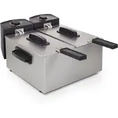 Princess Doppel-Fritteuse 6 L 3600 W Silbern 183123