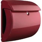 Burg wachter Briefkasten "Piano 886 M", in Klavierlack-Optik, Merlot