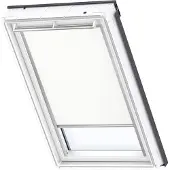 Velux Verdunklungsrollo "DKL UK08 1025S" verdunkelnd Verdunkelung ohne Bohren in Führungsschienen alufarbene Führungsschienen & Griffleiste