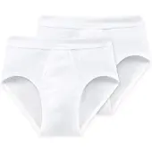 Schiesser Unterhose Herren 205159 Sportslip White (2er Set)-M