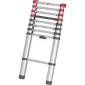 Hailo FlexLine T80, Alu-Sicherheits-Teleskopleiter, 9 Sprossen