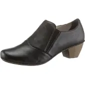 Rieker Damen Pumps Leder Hochfront geschlossen Gummizug 41751, Größe:40 EU, Farbe:Schwarz