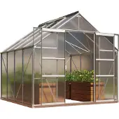 Pergart Vitavia, Gewächshaus "Mars 6700", aluminium eloxiert, 6,7 m², 4 mm HKP