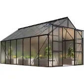 Pergart Vitavia, Gewächshaus "Mars 11500", schwarz, 11,5 m², 6 mm HKP