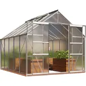 Pergart Vitavia, Gewächshaus "Mars 8300", aluminium eloxiert, 8,3 m², 4 mm HKP