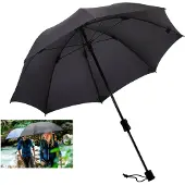 Euroschirm Swing handsfree Outdoor-Regenschirm schwarz