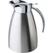 Aps Isolierkanne "Advanced", 1 l, Einhandautomatik, Edelstahl 18/8, doppelwandig