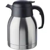 Aps Isolierkanne "Classic", 1,5 l, Einhandautomatik, doppelwandiger Edelstahl