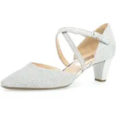 Gabor 01.363 Damenschuhe - Riemchen Pumps silber Elegant