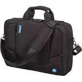 Lightpak Laptoptasche GRANADA RPET, für 1 Notebook bis 17" & 1 Tablet, Vorfach & Hauptfach, abnehmbarer Schultertrageriemen & Trolleyband, Recycling-PET, schwarz