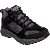 SKECHERS Schnürboots "OAK CANYON IRONHIDE", Herren, Gr. 42, Textil, schwarz, Leder, Schuhe Schnürboots, mit Memory Foam