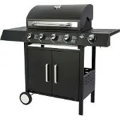 El Fuego Gasgrill "San Angelo" 4 + 1 Brenner aus Edelstahl