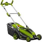Zipper ZI-CRM40V-AKKU Comfort HandgefÃ1/4hrter Rasenmäher, Elektromotor, 37cm Schnittbreite, Grasfang hinten