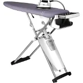 LauraStar S Pure Xtra, Hygienischer Dampf, Entfernt 99,9% Bakterien & Viren, Professionelles Bügeleisen, Aktivbügeltisch, Abnehmbarer Wassertank